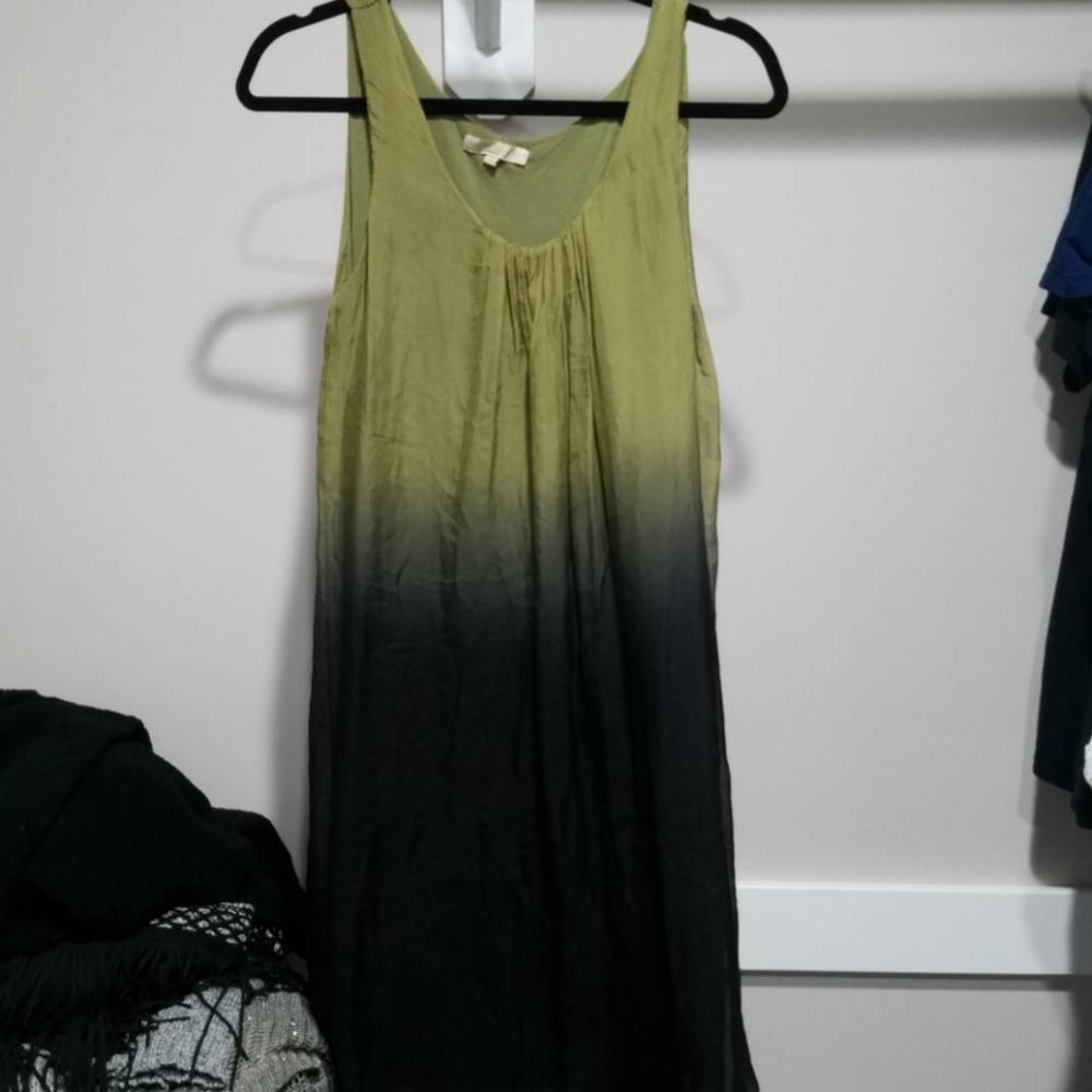 Prontomoda Gusy green ombre dress